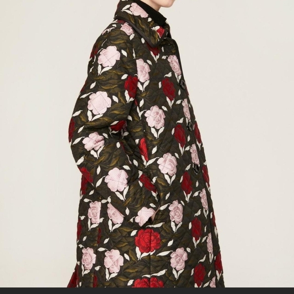 Floral Women's Coat - Picture 2 of 3